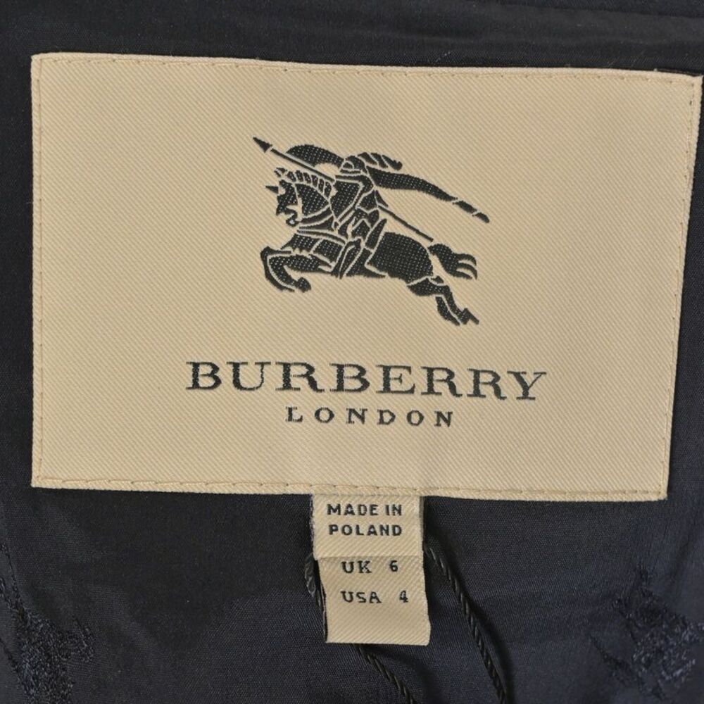 Burberry London Blazer in Navy Blue Cotton - Picture 4 of 5